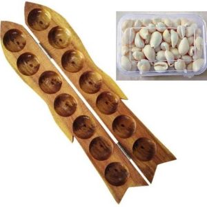 RKR Wooden Pallankuzhi with Educational Board Games