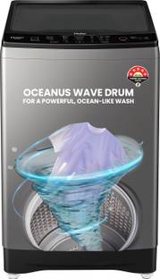 Haier 8 kg Powerful Oceanus Wave Drum, Custom Wash Cycles with 15 Mins Quick Wash, Near Zero Pressure ...