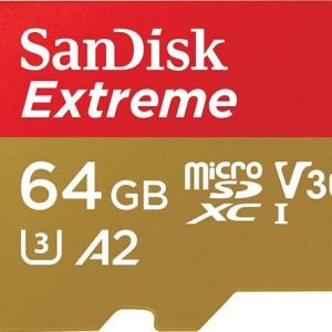 SanDisk SDSQXAH-064G-GN6MN Extreme A2 64 GB MicroSD Car...