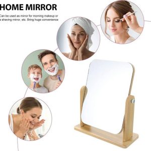 LILA ENTERPRISE Makeup Mirror Wooden Bedroom Makeup Mir...