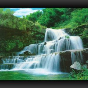 Poylaamo Waterfall Framed Painting for Living Room, Bed...