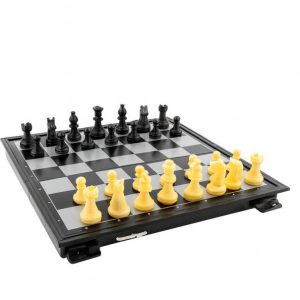 R J Magnetic Toys Travel Chess Set with Folding Board f...
