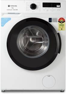 MOTOROLA 7 kg 5 Star Rating Garment Sterilization Fully Automatic Front Load Washing Machine with In-b...