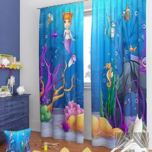 RD 214 cm (7 ft) Polyester Room Darkening Door Curtain ...