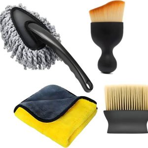 FUELBYTE 4Pcs Microfiber Car Cleaning Duster for Full I...
