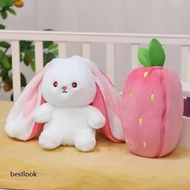 BestLook Plush Toy Pillow Reversible Bunny Soft Toy For...