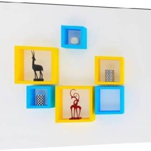 OnlineCraft room wall decor Wooden Wall Shelf