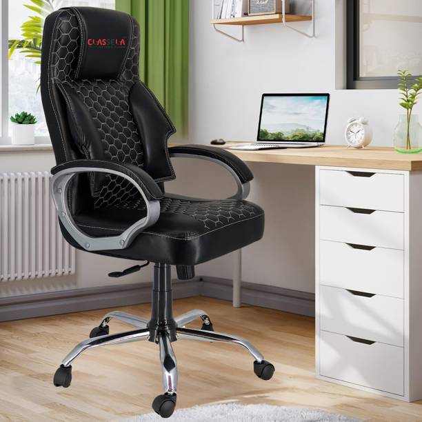 Newturn Honeycomb Premium Leather Boss office Leather O...