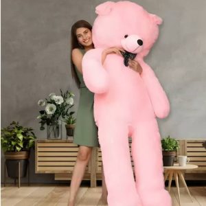 TRUELOVER 4 feet pink teddy bear cute and soft teddy be...