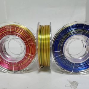 WOL3D White+Yellow+Green PLA Filament Silk PLA Extruder