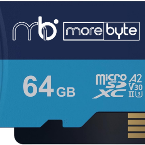 MOREBYTE 64GB Memory Card Blue Series 64 GB MicroSD Car...