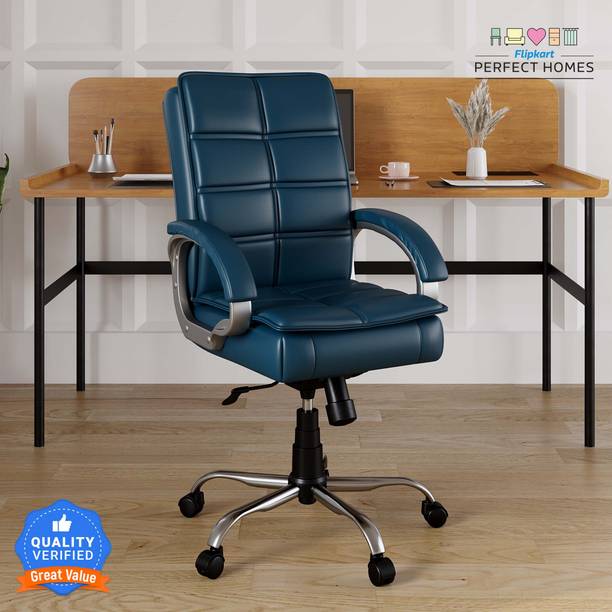 Flipkart Perfect Homes LEO Leatherette Office Executive...