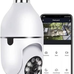 OneXsale 4MP HD Bulb PTZ Indoor CCTV Wireless Camera | ...