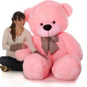 msy pink teddy bear / high quality / love teddy For gir...