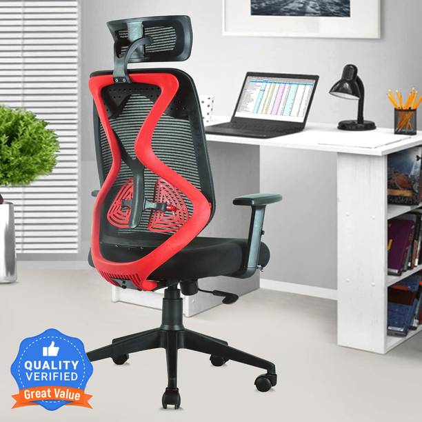 ASTRIDE Ergofit Ergonomic Chair 2D Headrest,Tilt Lock M...