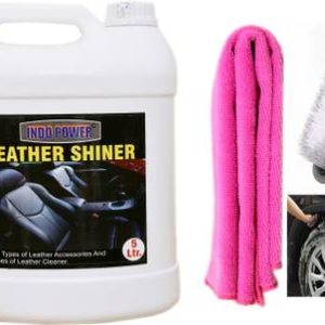 INDOPOWER LEATHER SHINER 5ltr. + 2PC CAR MICROFIBER CLO...