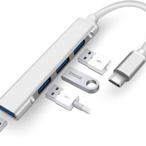 ZARRY 4 Port Type C to USB Hub 3.0 USB Compatible for L...