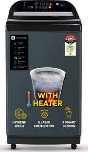 realme TechLife 8 kg Soft closing Glass lid Fully Automatic Top Load Washing Machine with In-built Hea...