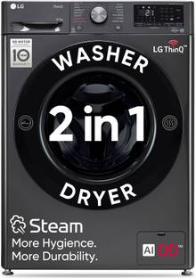 LG 9/5 kg Washer with Dryer AI Direct Drive Technology, Wi-Fi Enabled , Steam reduce germs & allergens...