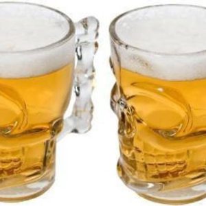 Convoke (Pack of 2) Skull Beer Mug 530ML for Your Home ...