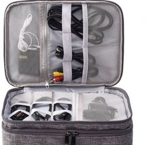 Pinkmpire Double Layer Digital Electronics Accessories Travel Gad...