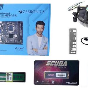 ZEBRONICS H61M2+ Starlite 256GB NVME SSD & 8GB RAM with...