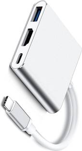 RuhZa USB C to HDMI Multiport Adapter, Type-C Hub Thunderbolt 3 to HDMI 4K Output USB USB-C Charging P...