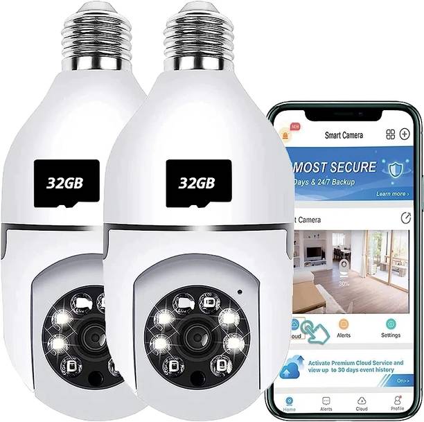 chora 2 Pack Light Bulb Camera, 360 Degree PTZ 2.4Ghz W...