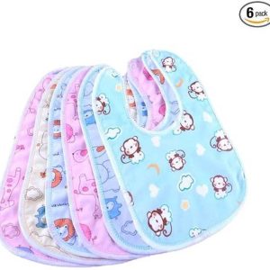 SWASUM Waterproof Baby Apron with Bib (Set of 6)