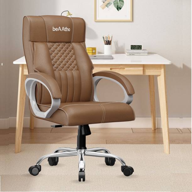 beaatho Oxford High Back Ergonomic Revolving Leatherett...