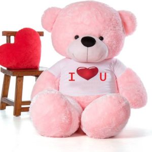 OZEE 4 FEET Valentine's Special Giant Teddy Bear with I...