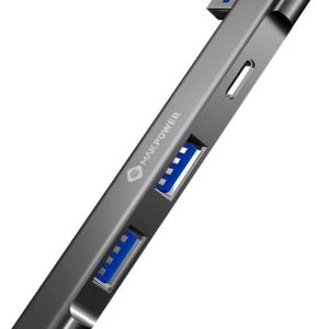 MAK POWER 3 USB Ports, 1 Type-C Port, High-Speed Data T...