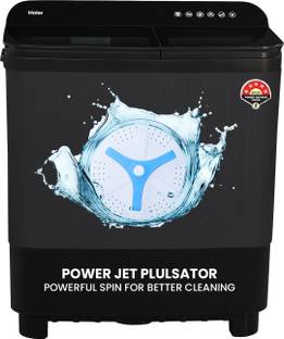 Haier 10 kg Toughened Glass, Anti Bacterial Vortex Pulsator, 1300 RPM, Spray Function, Wash Programs, ...