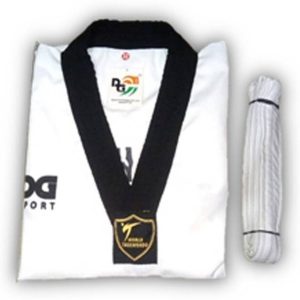 DGSPORTINDIA DGSI TAEKWONDO UNIFORM Dress with white be...