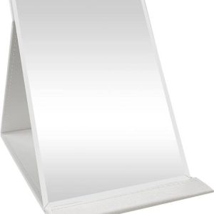 KitchEase Makeup Mirror | Frameless PU Leather Travel &...