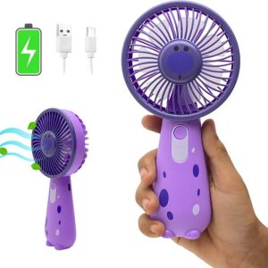 Samogrik Portable Mini Fan With Light Rechargeable Hand...