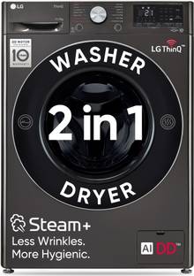 LG 11/7 kg Washer with Dryer AI Direct Drive Technology, Wi-Fi Enabled , Reduce allergens & wrinkles w...
