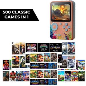 MOBIZAC 500in1 Classic Game Console with AV Cable for T...