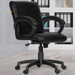 Da URBAN Willard Black Revolving | Mid Back | Ergonomic...