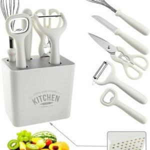 vedvit 6 Pc Plastic, Stainless Steel Knife Set Kitchen ...