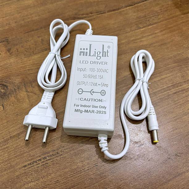 Hilight 12V 5AMP (60W) Adapter for LED Strip, CCTV, Neo...