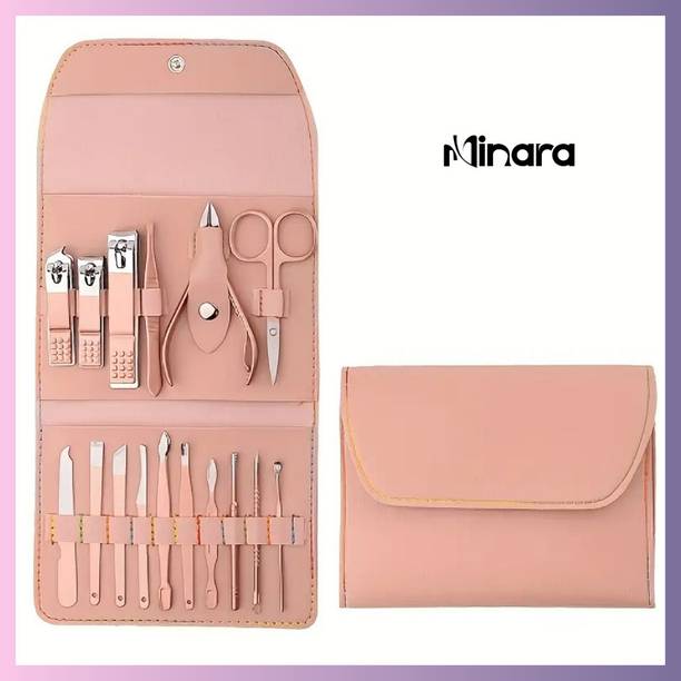 MINARA 16 In 1 Grooming, Manicure and Pedicure Kit Pink
