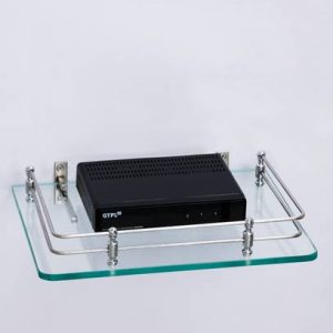 HEXA GOLD Glass TV Set Up Box Stand Wifi Router Stand W...