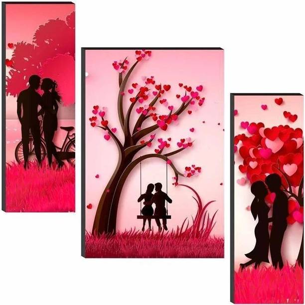 saf Love Couple Valentine UV Textured Self Adeshive Dig...