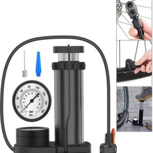 AJRO DEAL Mini Bike Floor Pumps Portable Bicycle Tire P...