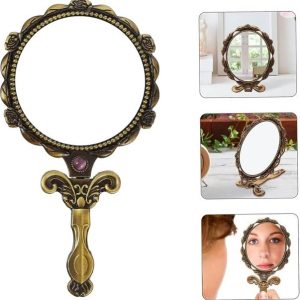 YELONA Vintage Dual Side Folding Vanity Makeup Compact ...