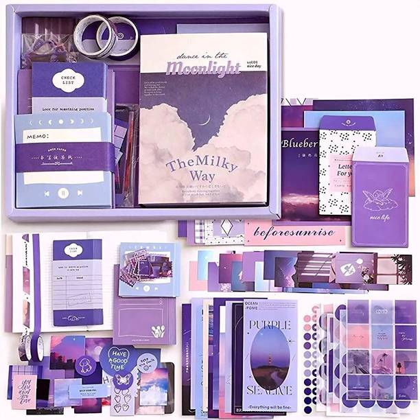 SANCORP 346pcs Journal Supplies Kit Vintage Scrapbook S...