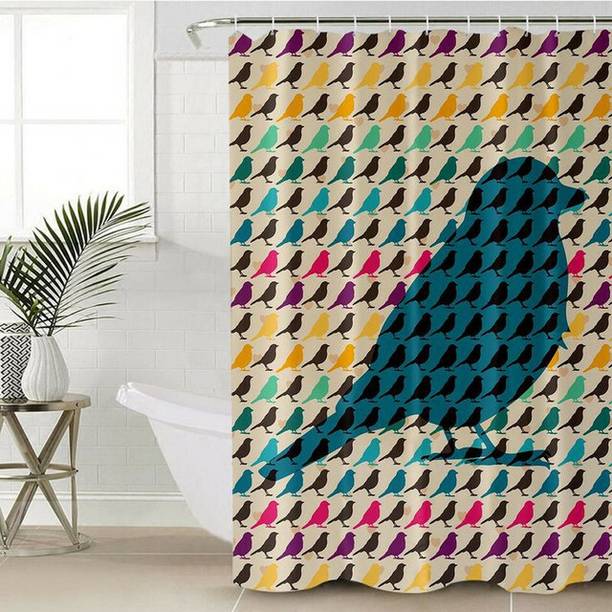 p23 214 cm (7 ft) Polyester Room Darkening Door Curtain...