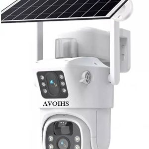 AVOIHS CCTV 4G Sim Solar Powered PTZ Camera Solar Panel...