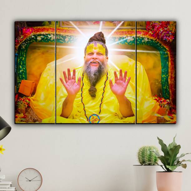 JB Creations Premanand Ji Maharaj Wall Painting for Liv...
